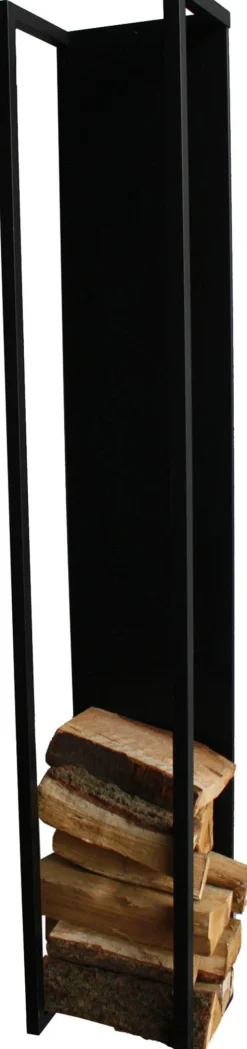 Spinder Design Wandregal »CUBIC FIRE« 1 Stk. tlg. Holzlager aus Stahl
