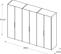 STAUD Drehtürenschrank »Extenso, edles Design in hochwertiger Qualität, Made in Germany«