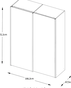 STAUD Schwebetürenschrank »Includo, Made in Germany« Mit vier verschiedenen Ausstattungsvarianten