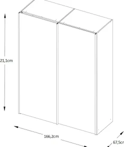 STAUD Schwebetürenschrank »Includo Glas, Made in Germany«
