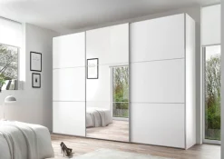 STAUD Schwebetürenschrank »Includo, Made in Germany« Mit Spiegeltüre und vier verschiedenen Ausstattungsvarianten