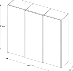 STAUD Schwebetürenschrank »Includo Glas, Made in Germany«