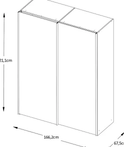 STAUD Schwebetürenschrank »Includo Glas, Made in Germany«