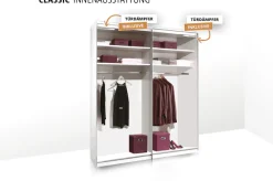 STAUD Schwebetürenschrank »Includo, Made in Germany« Mit vier verschiedenen Ausstattungsvarianten