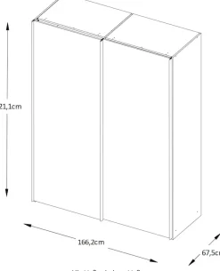 STAUD Schwebetürenschrank »Includo, Made in Germany« Mit vier verschiedenen Ausstattungsvarianten