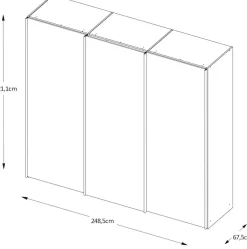 STAUD Schwebetürenschrank »Includo, Made in Germany« Mit Spiegeltüre und vier verschiedenen Ausstattungsvarianten
