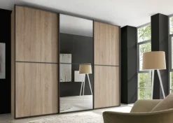 STAUD Schwebetürenschrank »Sinfonie Plus, edles Design in hochwertiger Qualität, Made in Germany« Mit Spiegeltüre und vier verschiedenen Ausstattungsvarianten