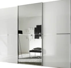STAUD Schwebetürenschrank »Sinfonie Plus, edles Design in hochwertiger Qualität, Made in Germany« in 4 verschiedenen Ausstattungen erhältlich,Mit kombinierter Glas-Spiegel-Front, viele Varianten