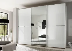 STAUD Schwebetürenschrank »Sinfonie Plus, edles Design in hochwertiger Qualität, Made in Germany« in 4 verschiedenen Ausstattungen erhältlich,Mit kombinierter Glas-Spiegel-Front, viele Varianten