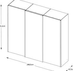 STAUD Schwebetürenschrank »Sinfonie Plus, edles Design in hochwertiger Qualität, Made in Germany« Mit vier verschiedenen Ausstattungsvarianten