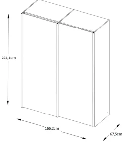 STAUD Schwebetürenschrank »Sinfonie Plus, edles Design in hochwertiger Qualität, Made in Germany« Mit Spiegeltüre und in vier verschiedenen Ausstattungsvarianten