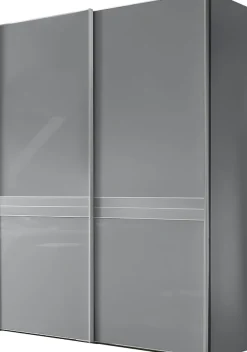 STAUD Schwebetürenschrank »Sinfonie Plus, edles Design in hochwertiger Qualität, Made in Germany« Mittelband in Mattglas und vier verschiedenen Ausstattungsvarianten