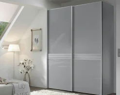 STAUD Schwebetürenschrank »Sinfonie Plus, edles Design in hochwertiger Qualität, Made in Germany« Mittelband in Mattglas und vier verschiedenen Ausstattungsvarianten