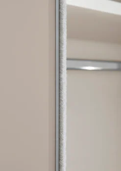 STAUD Schwebetürenschrank »Sinfonie Plus, edles Design in hochwertiger Qualität, Made in Germany« Mittelband in Mattglas und vier verschiedenen Ausstattungsvarianten