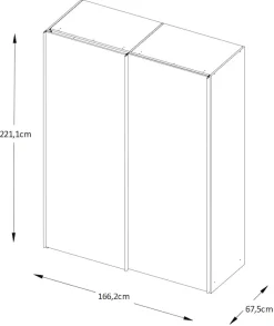 STAUD Schwebetürenschrank »Sinfonie Plus, edles Design in hochwertiger Qualität, Made in Germany« Mit vier verschiedenen Ausstattungsvarianten
