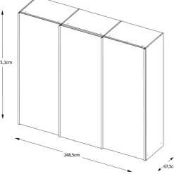 STAUD Schwebetürenschrank »Sinfonie Plus, edles Design in hochwertiger Qualität, Made in Germany« Mit vier verschiedenen Ausstattungsvarianten