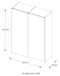 STAUD Schwebetürenschrank »Sinfonie Plus, edles Design in hochwertiger Qualität, Made in Germany« Mit vier verschiedenen Ausstattungsvarianten