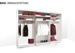 STAUD Schwebetürenschrank »Sinfonie Plus, edles Design in hochwertiger Qualität, Made in Germany« Mit Glasfront und vier verschiedenen Ausstattungsvarianten