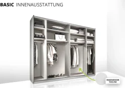 STAUD Schwebetürenschrank »Sonett 100 G, Made in Germany« mit vier verschiedenen Ausstattungsvarianten