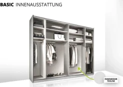 STAUD Schwebetürenschrank »Sonett 120, Made in Germany« mit vier verschiedenen Ausstattungsvarianten