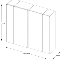 STAUD Schwebetürenschrank »Sonett 220, Made in Germany« mit vier verschiedenen Ausstattungsvarianten