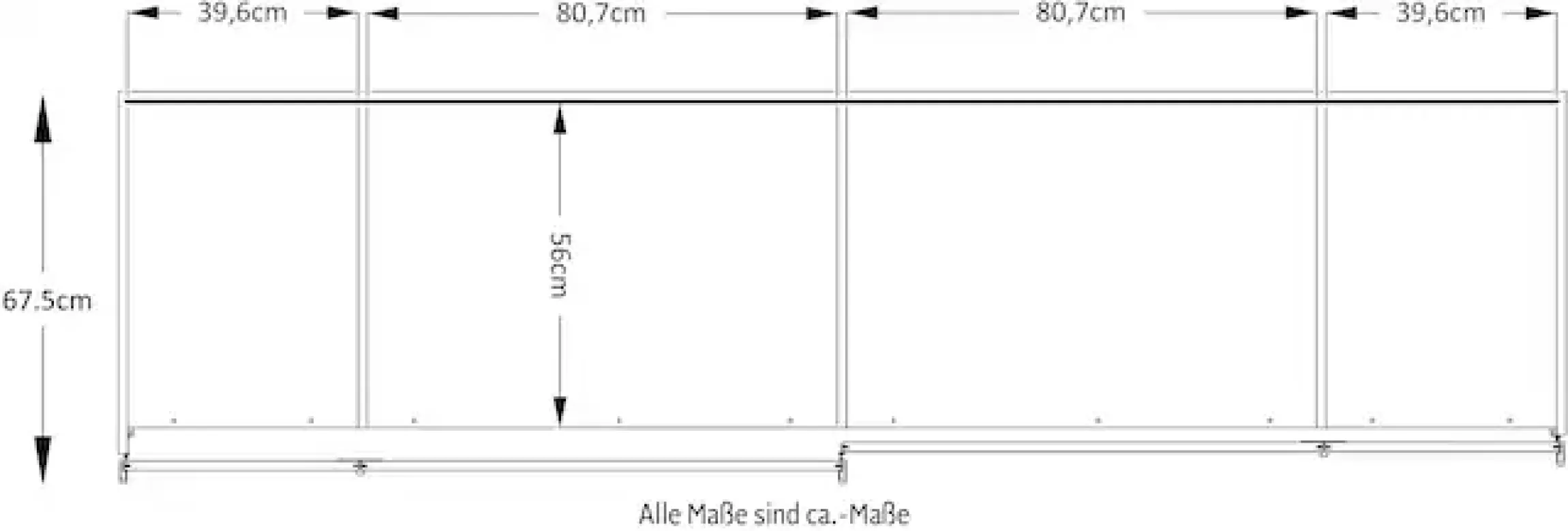 STAUD Schwebetürenschrank »Sonett 220, Made in Germany« mit vier verschiedenen Ausstattungsvarianten