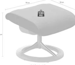 Stressless® Fußhocker »Admiral« mit Signature Base, Gestell Schwarz