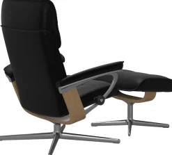 Stressless® Fußhocker »Admiral« mit Cross Base, Größe M & L, Holzakzent Eiche