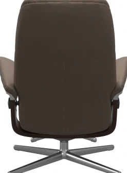 Stressless® Fußhocker »Consul« mit Cross Base, Größe S, M & L, Holzakzent Braun