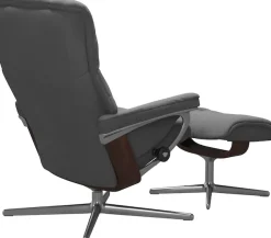 Stressless® Fußhocker »Mayfair« mit Cross Base, Größe S, M & L, Holzakzent Braun