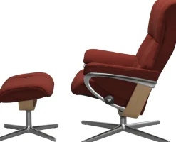 Stressless® Fußhocker »Mayfair« mit Cross Base, Größe S, M & L, Holzakzent Eiche