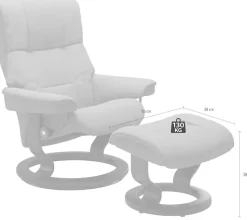 Stressless® Fußhocker »Mayfair« mit Classic Base, Gestell Schwarz