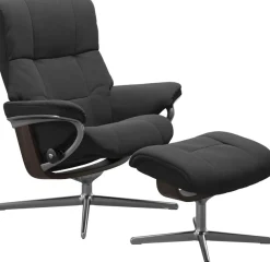 Stressless® Fußhocker »Mayfair« mit Cross Base, Größe S, M & L, Holzakzent Wenge