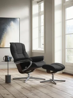 Stressless® Fußhocker »Mayfair« mit Cross Base, Größe S, M & L, Holzakzent Wenge