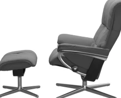 Stressless® Fußhocker »Mayfair« mit Cross Base, Größe S, M & L, Holzakzent Schwarz