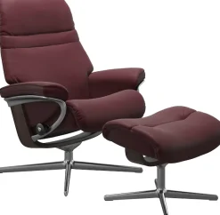 Stressless® Fußhocker »Sunrise« mit Cross Base, Größe S, M & L, Holzakzent Wenge