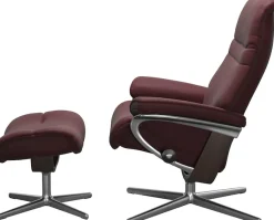Stressless® Fußhocker »Sunrise« mit Cross Base, Größe S, M & L, Holzakzent Wenge