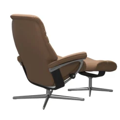 Stressless® Fußhocker »Sunrise« mit Cross Base, Größe S, M & L, Holzakzent Schwarz