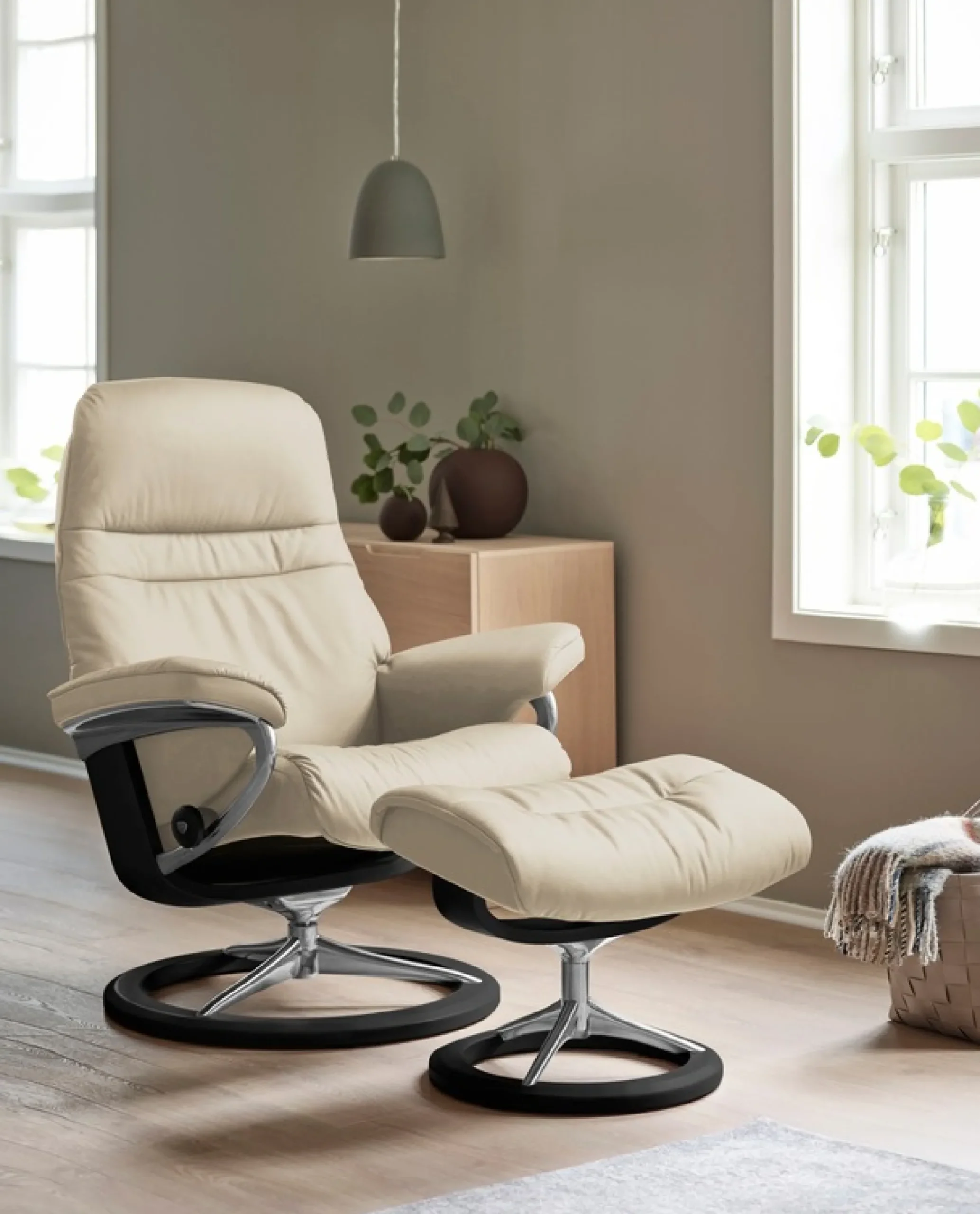 Stressless® Fußhocker »Sunrise« mit Signature Base, Gestell Schwarz