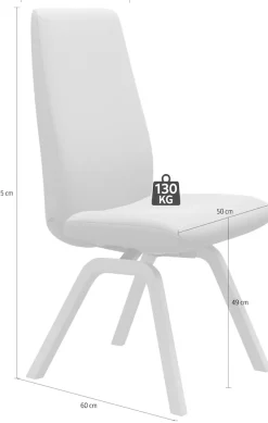Stressless® Polsterstuhl »Laurel« () High Back, Größe L, mit schräggestellten Beinen in Eiche gekalkt