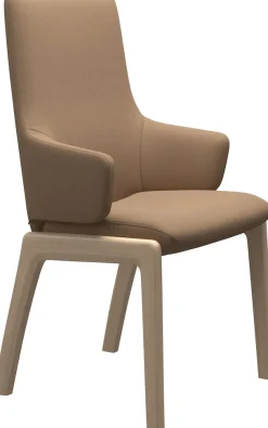 Stressless® Polsterstuhl »Laurel« () High Back mit Armlehne, Größe L, mit abgerundeten Beinen in Eiche