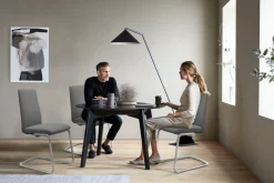 Stressless® Polsterstuhl »Laurel« () Low Back, Größe L, mit Beinen aus Stahl in Schwarz matt