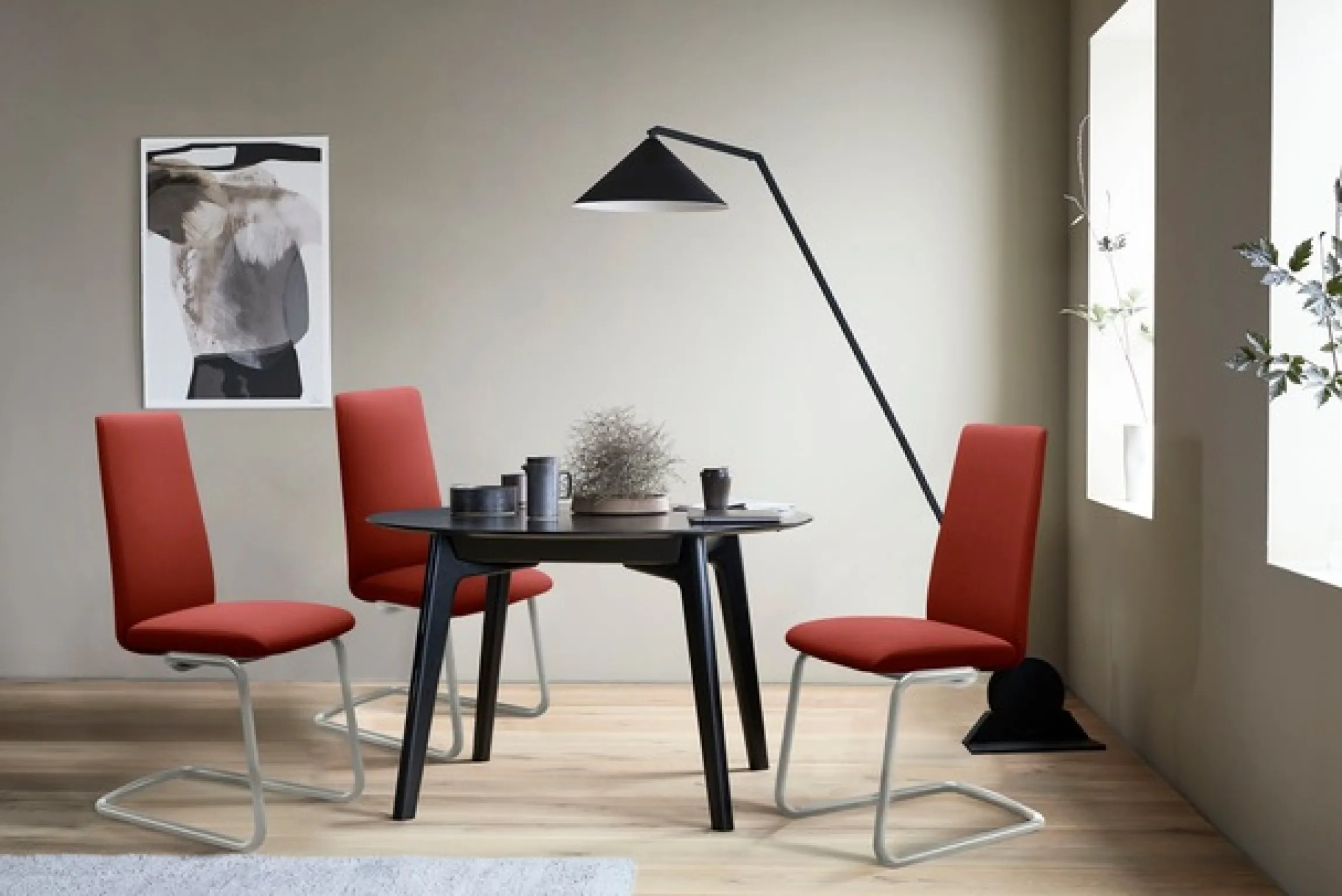 Stressless® Polsterstuhl »Laurel« () High Back, Größe L, mit Beinen aus Stahl in Chrom matt