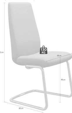 Stressless® Polsterstuhl »Laurel« () High Back, Größe L, mit Beinen aus Stahl in Chrom matt