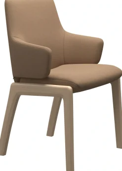 Stressless® Polsterstuhl »Laurel« () Low Back mit Armlehne, Größe L, abgerundete Beine in Eiche gekalkt