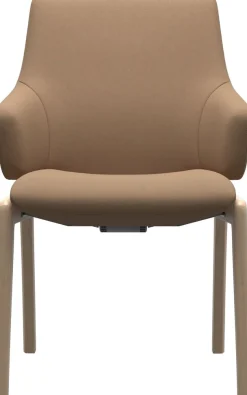 Stressless® Polsterstuhl »Laurel« () Low Back mit Armlehne, Größe L, abgerundete Beine in Eiche gekalkt