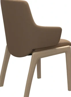 Stressless® Polsterstuhl »Laurel« () Low Back mit Armlehne, Größe L, abgerundete Beine in Eiche gekalkt