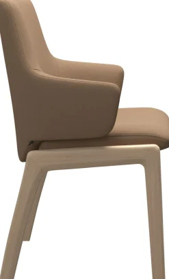 Stressless® Polsterstuhl »Laurel« () Low Back mit Armlehne, Größe L, abgerundete Beine in Eiche gekalkt
