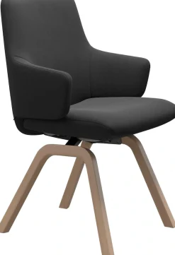 Stressless® Polsterstuhl »Laurel« () Low Back mit Armlehne, Größe L, mit schräggestellten Beinen in Eiche