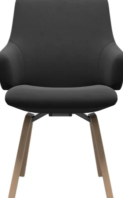 Stressless® Polsterstuhl »Laurel« () Low Back mit Armlehne, Größe L, mit schräggestellten Beinen in Eiche